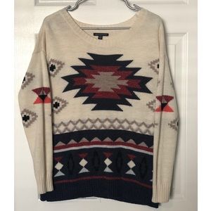 American Eagle Outfitters Aztec Design Sweater